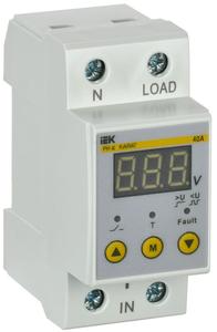 Реле напряжения РН-д 1ф 36мм 40А KARAT IEK IVR21-1-40