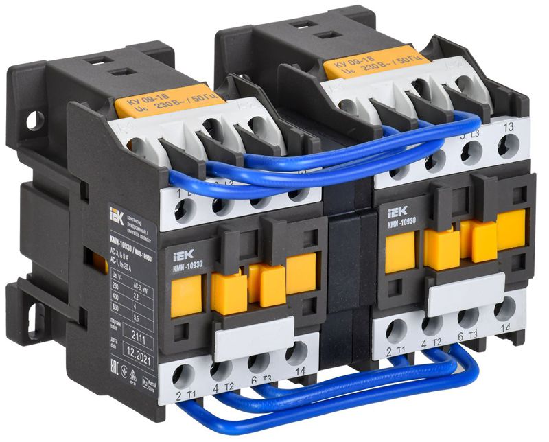 Контактор КМИ-10930 реверс 9А 230В/АС3 2НО KARAT IEK KKM13-009-230-20-1