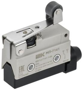 Микропереключатель концевой МП-7141 IP40 укороченный рычаг с роликом IEK KKV12-7141-1-64