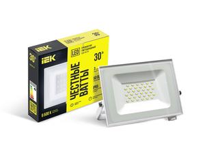 Прожектор светодиодный СДО 06-30 6500К IP65 бел. IEK LPDO601-30-65-K01