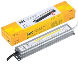 Драйвер LED ИПСН-PRO 5050 30Вт 12В блок-шнуры IP67 IEK LSP1-030-12-67-33-PRO