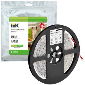 Лента светодиодная LED LSR-2835G60-4.8-IP65-12В (уп.5м) IEK LSR1-5-060-65-3-05