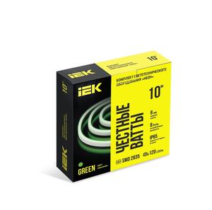Комплект DIY (2835G120-8-IP65-220В 10м + драйвер) IEK LSR5-G-120-65-2-10-S0