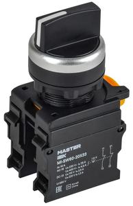Переключатель 3 полож. 2НЗ возвратный черн. MASTER IEK MI-SW60-20X33-5-24-3-K02