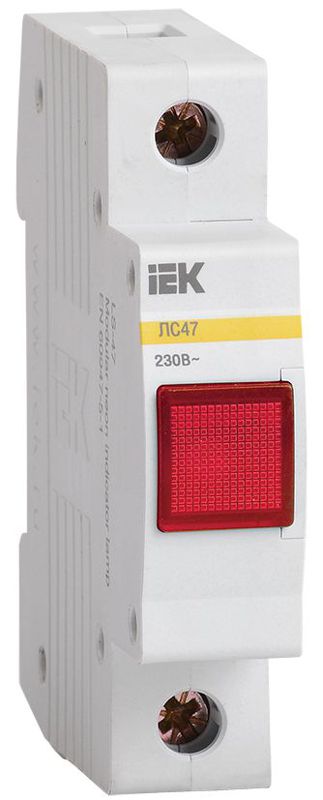 Лампа сигнальная ЛС-47 красн. KARAT IEK MLS10-230-K04