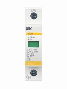 Ограничитель перенапряжения ОПС1-D 1P KARAT IEK MOP20-1-D