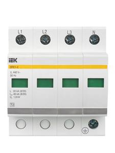 Ограничитель перенапряжения ОПС1-C 4P KARAT IEK MOP20-4-C