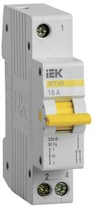 Выключатель-разъединитель трехпозиционный 1п ВРТ-63 16А KARAT IEK MPR10-1-016