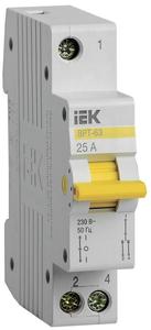 Выключатель-разъединитель трехпозиционный 1п ВРТ-63 25А KARAT IEK MPR10-1-025