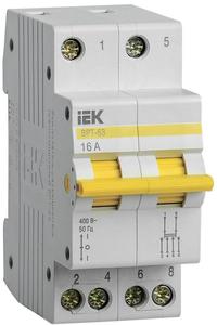 Выключатель-разъединитель трехпозиционный 2п ВРТ-63 16А KARAT IEK MPR10-2-016