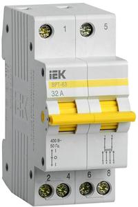 Выключатель-разъединитель трехпозиционный 2п ВРТ-63 32А KARAT IEK MPR10-2-032