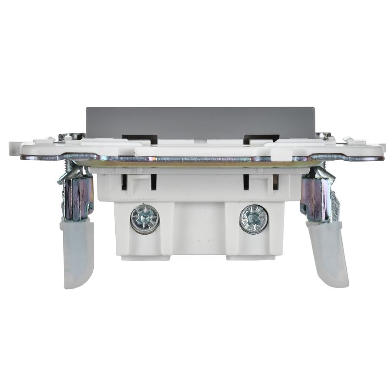 Розетка SKANDY 10А без заземл. защ. шторки SK-R01Gr сер. IEK SK-R13-10-K03