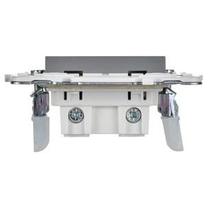 Розетка SKANDY 10А без заземл. защ. шторки SK-R01Gr сер. IEK SK-R13-10-K03