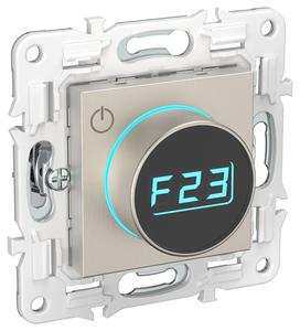 Термостат электронный SKANDY SK-T01N с индикацией никель IEK SK-RT11-K50