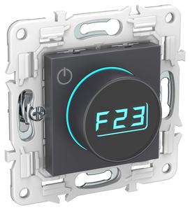 Термостат электронный SKANDY SK-T01G с индикацией графит IEK SK-RT11-K53