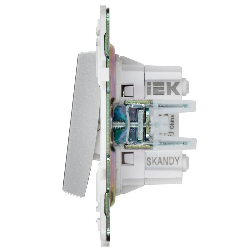 Выключатель перекрестный 2-кл. SKANDY 10А SK-V06S серебр. IEK SK-V23-0-10-K23