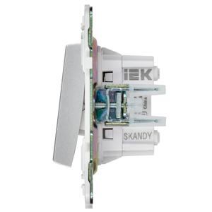 Выключатель перекрестный 2-кл. SKANDY 10А SK-V06S серебр. IEK SK-V23-0-10-K23