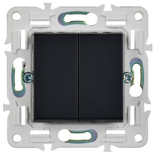 Выключатель перекрестный 2-кл. SKANDY 10А SK-V06G графит IEK SK-V23-0-10-K53
