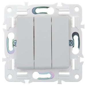 Выключатель 3-кл. SKANDY 10А SK-V11W арктич. бел. IEK SK-V30-0-10-K01