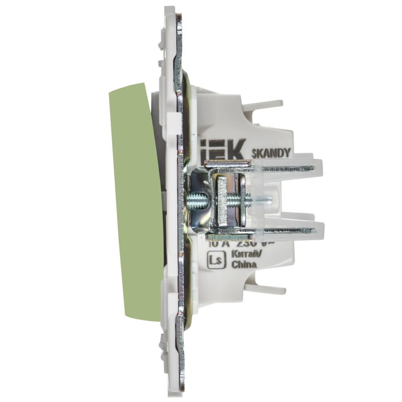 Выключатель 3-кл. SKANDY 10А SK-V11G мятный IEK SK-V30-0-10-K06
