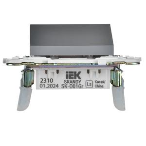 Вывод кабеля SKANDY SK-O01Gr сер. IEK SK-VK10-0-K03