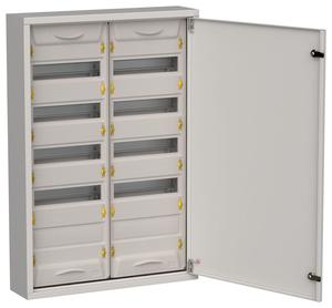 Корпус ЩРн-120 (2х60) TITAN 5 835х570х140 IP31 метал. сер. IEK TI5-50-N-2X060-31-7035