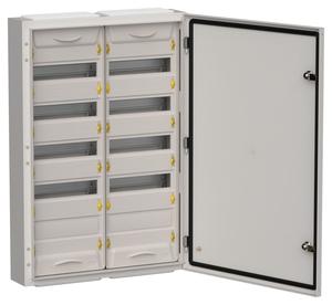 Корпус ЩРн-120 (2х60) TITAN 5 835х570х140 IP54 метал. сер. IEK TI5-50-N-2X060-54-7035