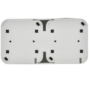 Розетка 2-м ОП TORS TS322 16А IP55 горизонт. с заземл. с крышкой бел. IEK TS-R26-16-55-G-K01