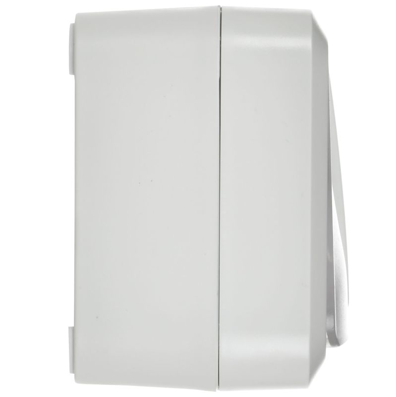 Розетка 2-м ОП TORS TS322 16А IP55 горизонт. с заземл. с крышкой бел. IEK TS-R26-16-55-G-K01