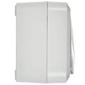 Розетка 2-м ОП TORS TS322 16А IP55 горизонт. с заземл. с крышкой бел. IEK TS-R26-16-55-G-K01