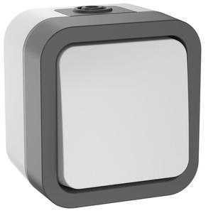 Выключатель 1-кл. 2п ОП TORS TS211 10А IP55 бел. IEK TS-V16-0-10-55-K41