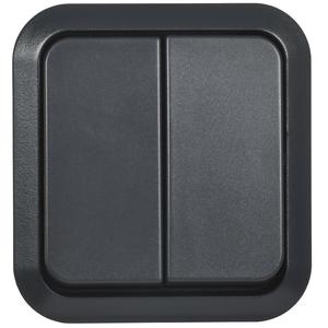 Выключатель проходной 2-кл. ОП TORS TS125 10А IP55 графит IEK TS-V22-0-10-55-K53