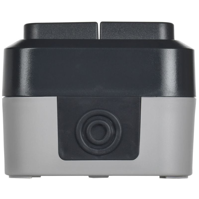 Выключатель проходной 2-кл. ОП TORS TS125 10А IP55 графит IEK TS-V22-0-10-55-K53