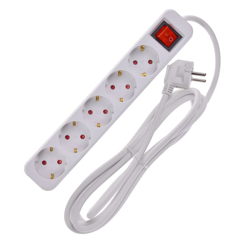 Удлинитель 5х3м 16А У05К ПВС 3х1.5 бел. UMA IEK UM-YP10-16-05-03-ZK-K01