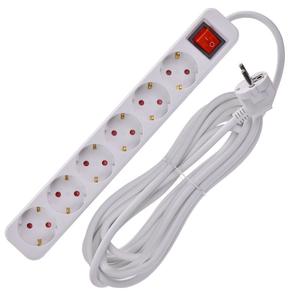 Удлинитель 6х5м 16А У06К ПВС 3х1.5 бел. UMA IEK UM-YP10-16-06-05-ZK-K01