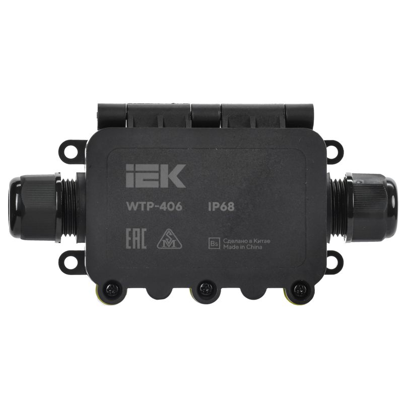 Коробка распределительная герметичная WTP-406 IP68 2 ввода IIEK UWB10-I-450-40-02-68