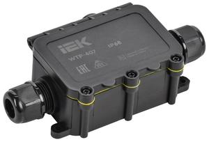 Коробка распределительная герметичная WTP-407 IP68 3 ввода IEK UWB10-T-450-40-03-68