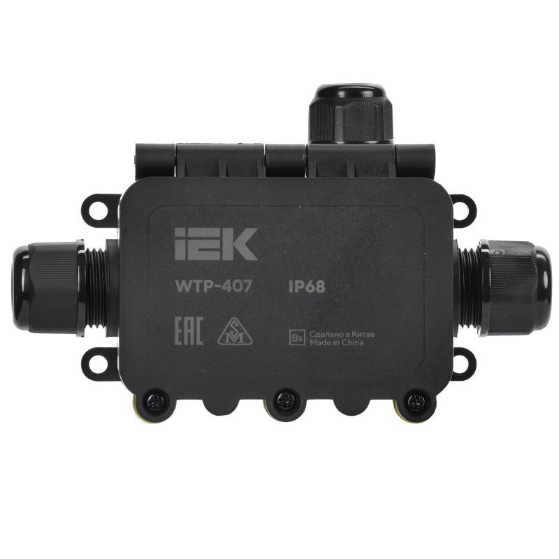 Коробка распределительная герметичная WTP-407 IP68 3 ввода IEK UWB10-T-450-40-03-68