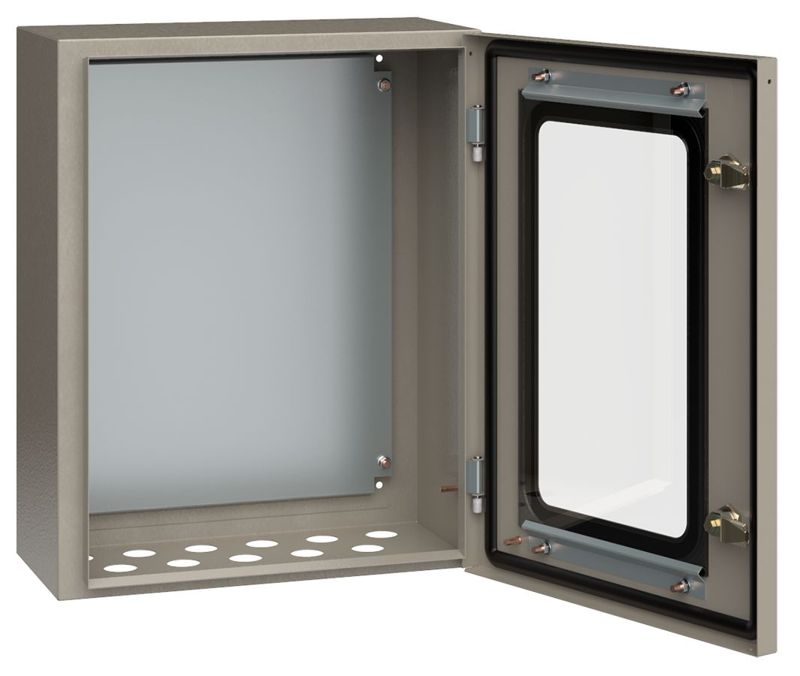 Корпус ЩМП-2-0 500х400х220 IP54 У2 прозр. дверь метал. IEK YKM11-02-54-1