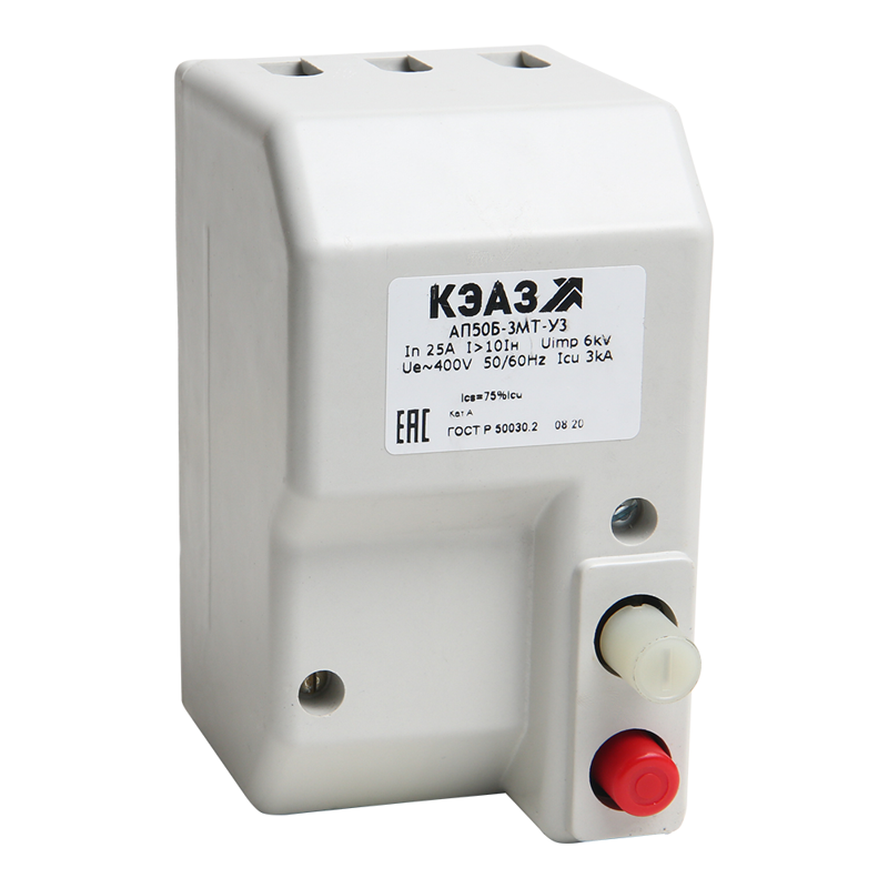 Выключатель автоматический 2п 4А 10Iн 0.6кА АП50Б 2М У3 400В AC/220В DC КЭАЗ 106464