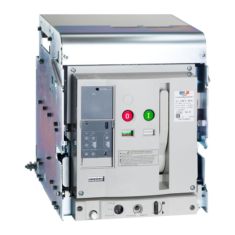 Выключатель автоматический 3п 1250А 65кА OptiMat A 1250 S2 3P 65 D MR7.0 B C2200 M2 P05 S1 06 КЭАЗ 350181