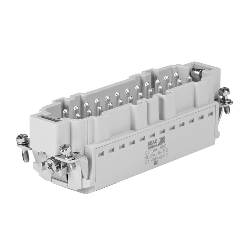 Вилка OptiLink HDC-HE-24-16-MQ-(0.14-2.5) 500В КЭАЗ 352268