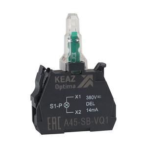 Блок световой OptiSignal D22 A45-SB-VQ3 зел. 380 В AC с защитой от наводок ZBVQ3 КЭАЗ 362255