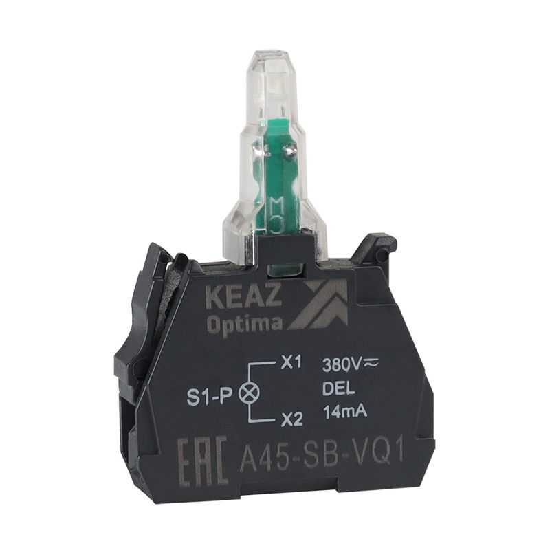 Блок световой OptiSignal D22 A45-SB-VQ5 желт. 380 В AC с защитой от наводок ZBVQ5 КЭАЗ 362257