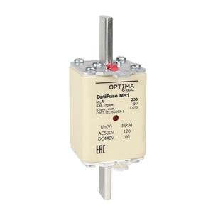 Вставка плавкая OptiFuse NH1-100-gG-УХЛ3 КЭАЗ 374942