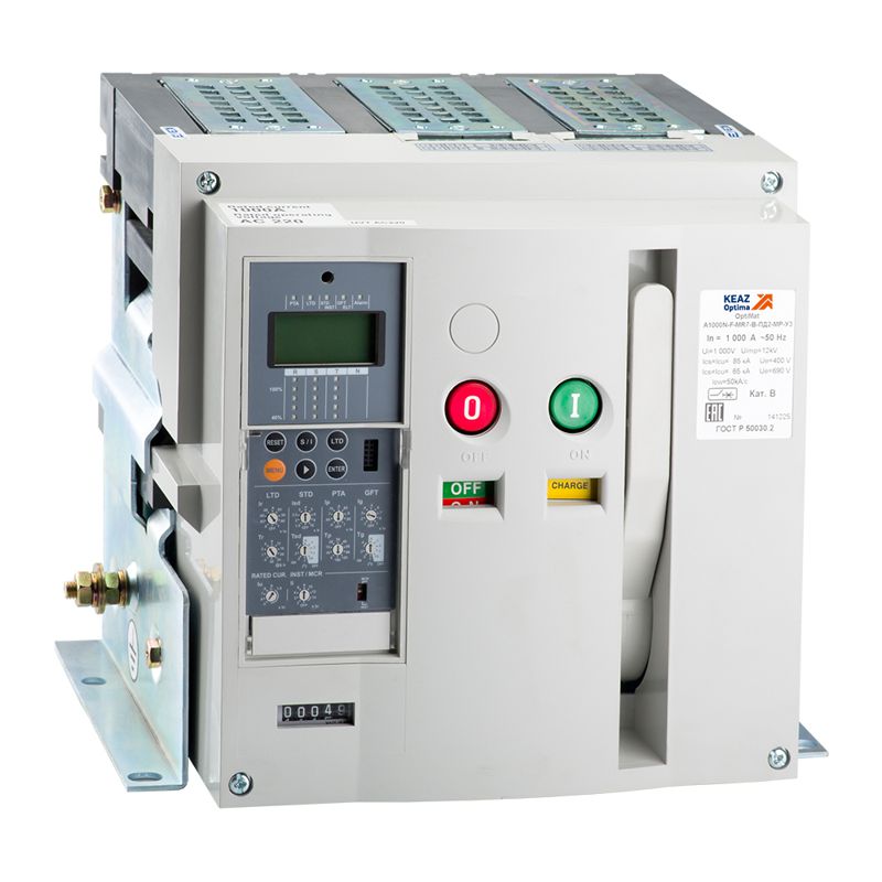 Выключатель автоматический 3п 2000А 85кА OptiMat A 2000 S2 3P 85 F MR8.0 B C2200 M2 P00 S1 06 КЭАЗ 277468