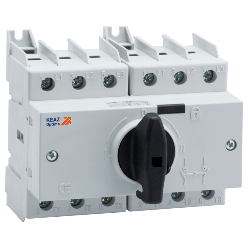 Выключатель-разъединитель реверсивный 3п 80А OptiSwitch DI-80-3C КЭАЗ 332082