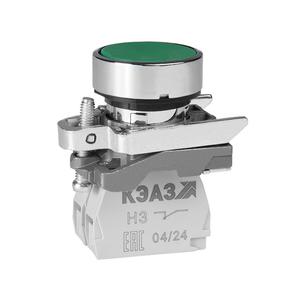 Кнопка КМЕ4110мС зел. 1но+0нз цилиндр IP40 КЭАЗ 354437