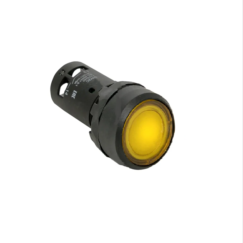 Кнопка с фиксацией с подсветкой OptiSignal Compact D22 С7-PHL-M501 желт. 1НЗ 230В AC XB7NJ05M2 КЭАЗ 362117