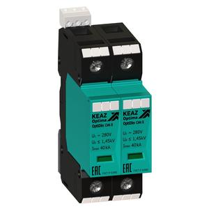 Ограничитель импульсных перенапряжений (УЗИП) OptiDin OM II 2 280/40/R КЭАЗ 114299